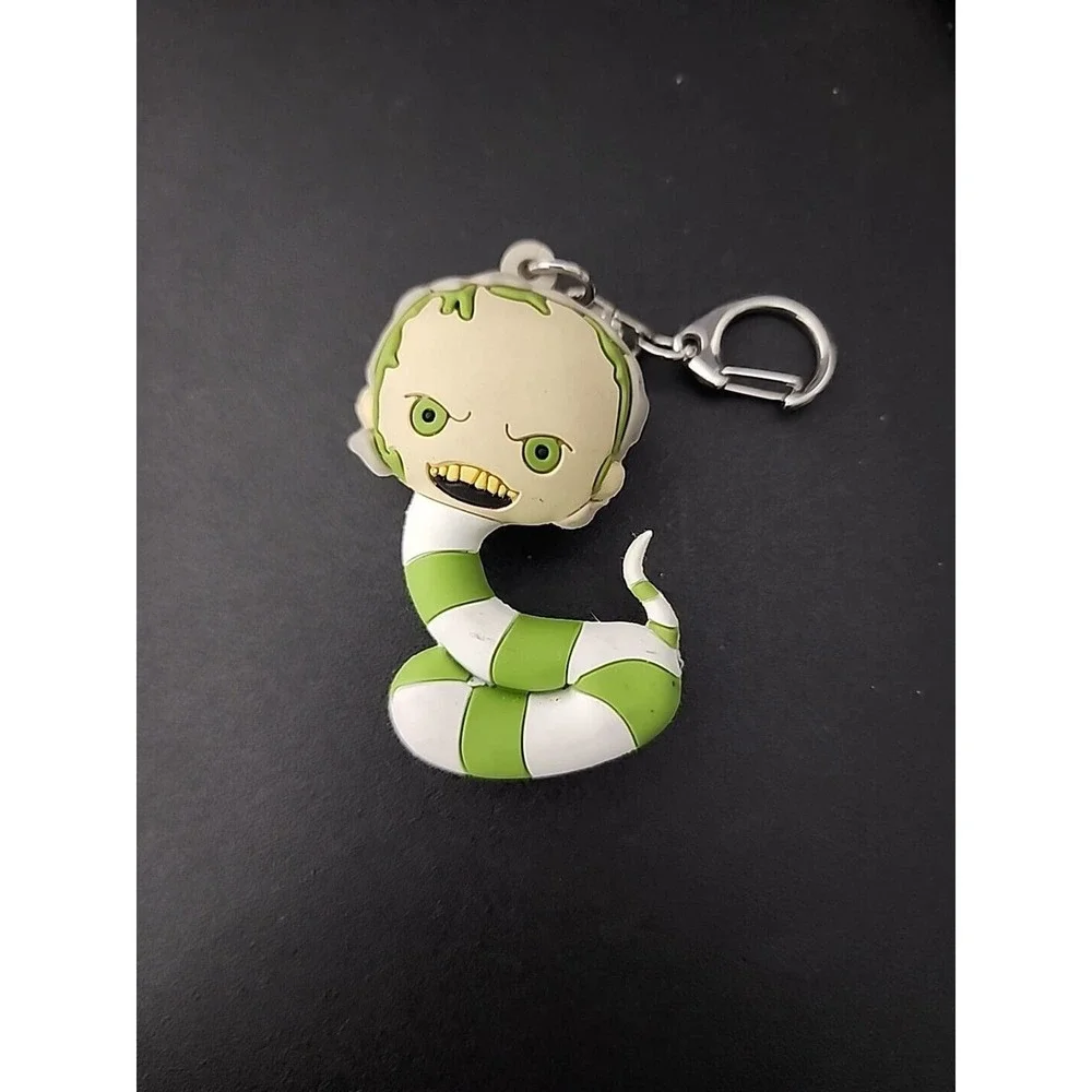 Beetlejuice Blind Bag Keychain SANDWORM Figural Bag Clip RARE Figure - Picture 1 of 2